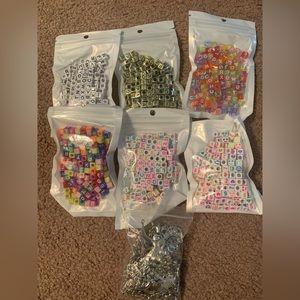 Jewelry charms and letter/emoji/number beads